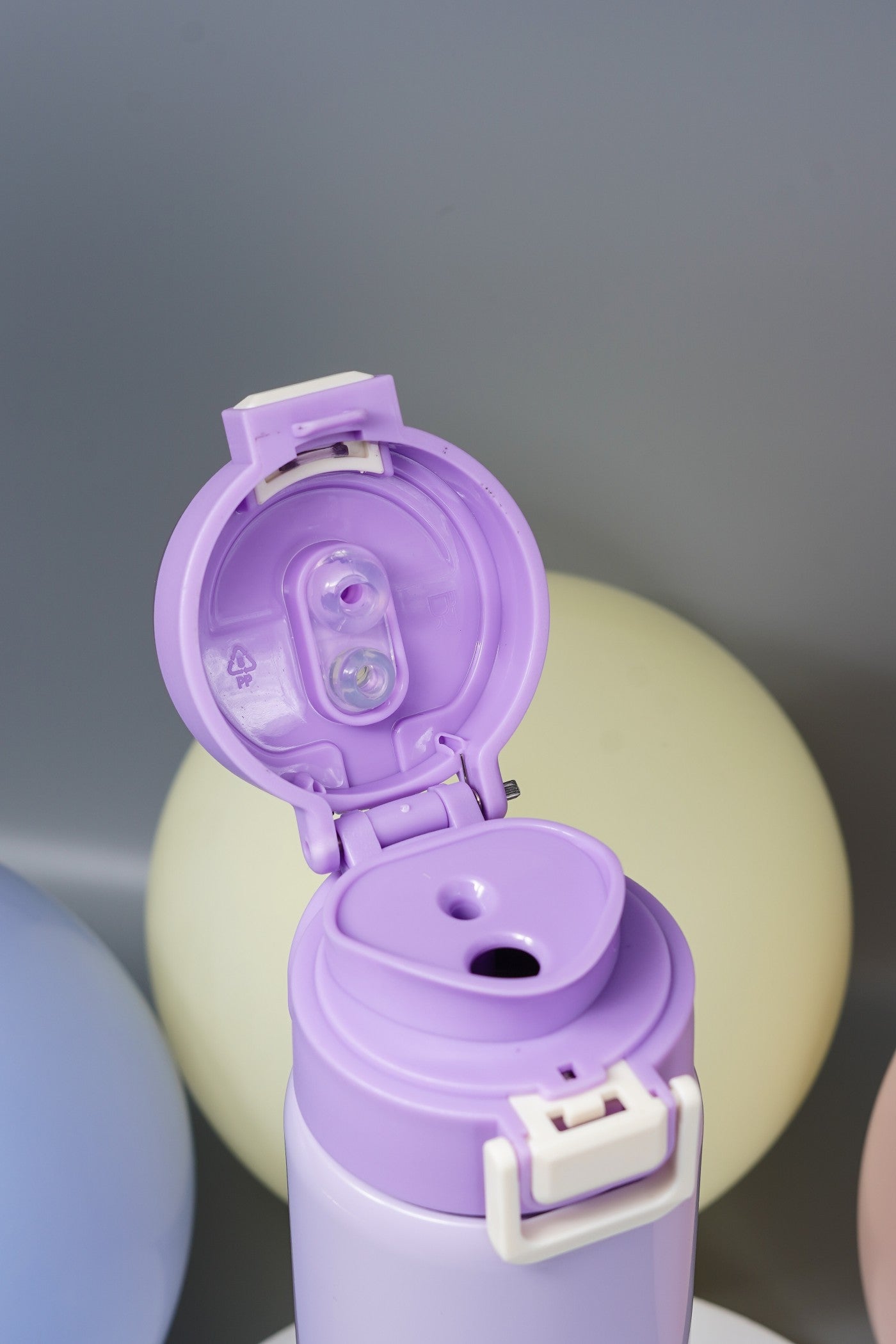 Steel Water Bottle with Flip-Lock Straw Lid