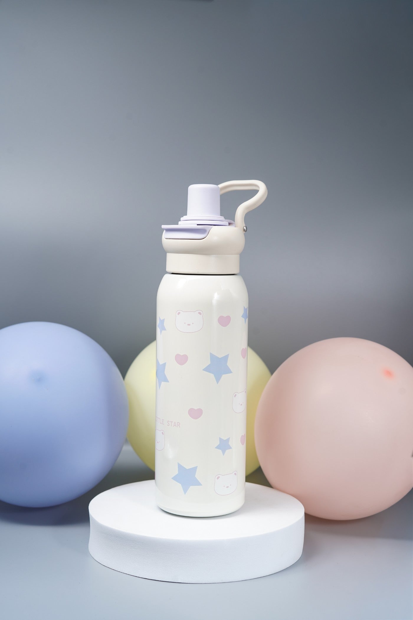 Steel Water Bottle with Straw & Spout