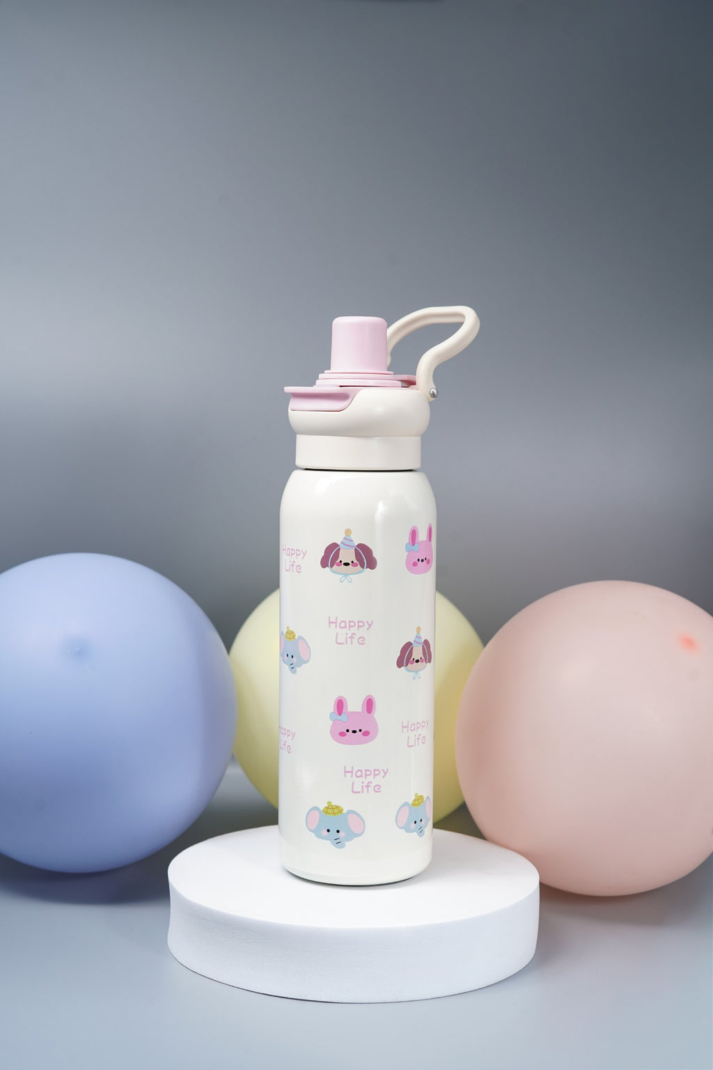 Steel Water Bottle with Straw & Spout