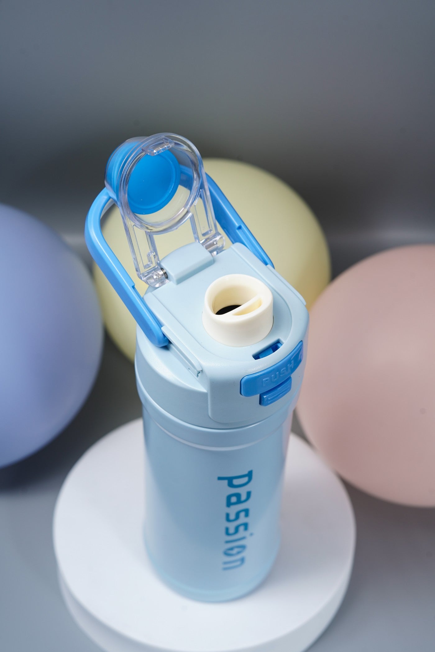 Steel Water Bottle with Flip-Lock Straw Lid (Passion)