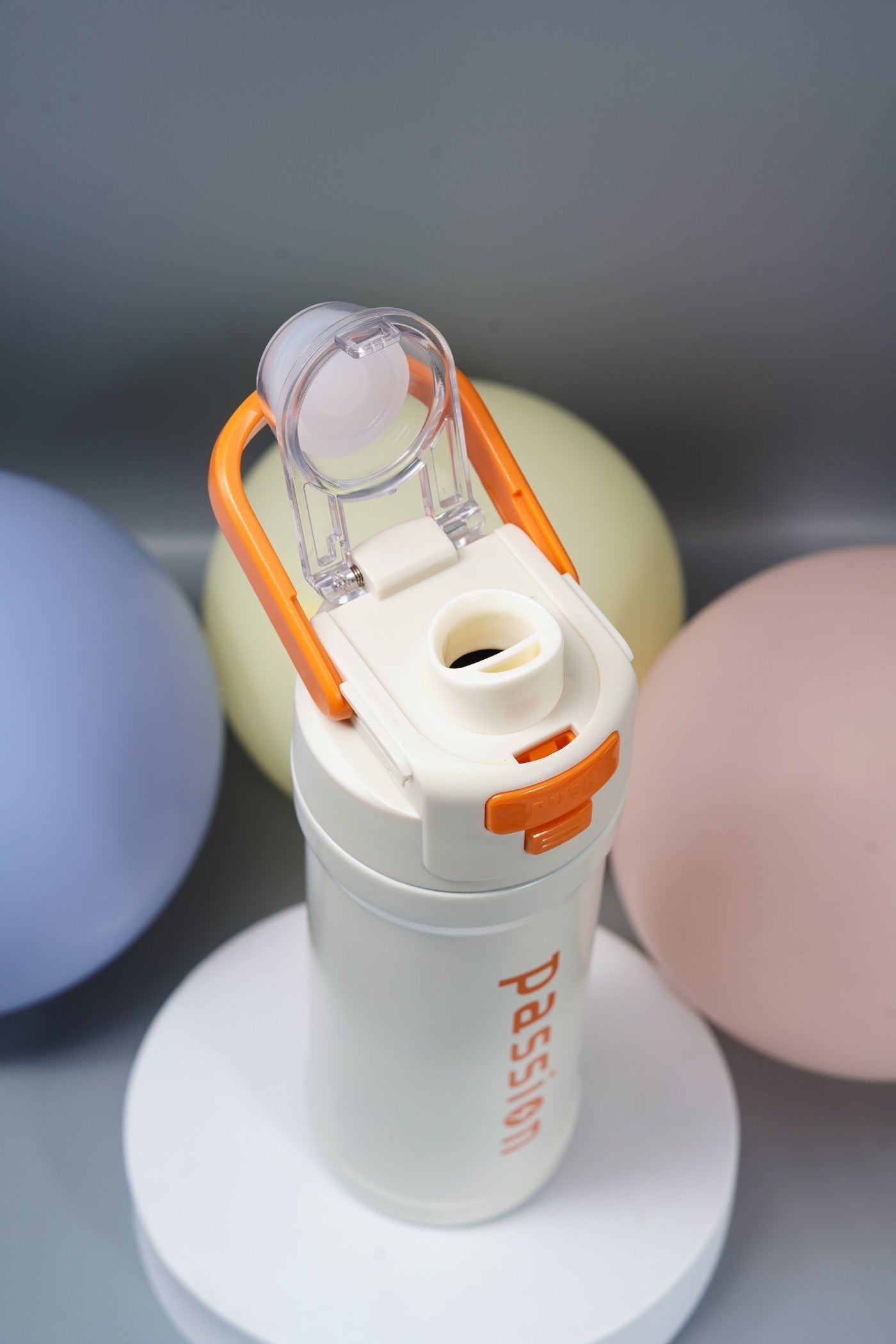 Steel Water Bottle with Flip-Lock Straw Lid (Passion)