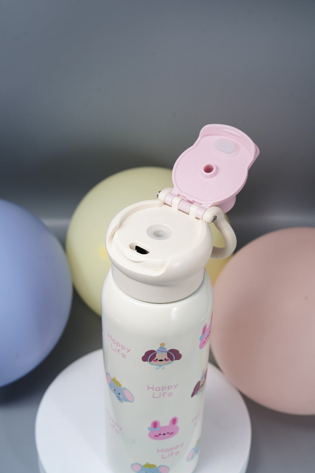 Steel Water Bottle with Straw & Spout