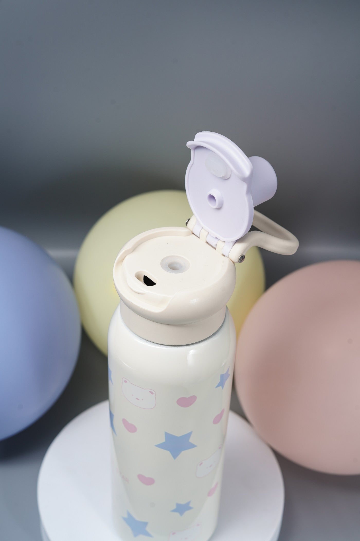 Steel Water Bottle with Straw & Spout