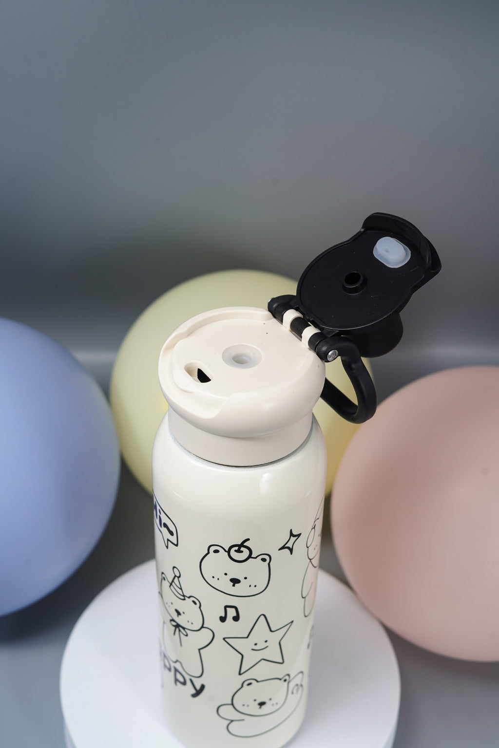 Steel Water Bottle with Straw & Spout