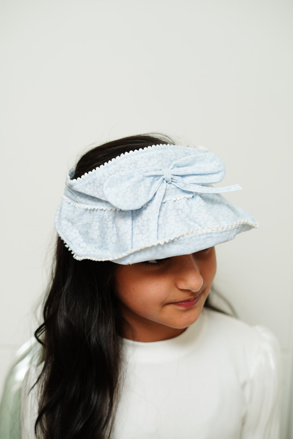 Fabric Sun Visor with Bow