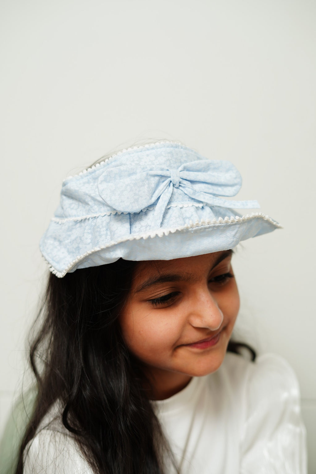 Fabric Sun Visor with Bow