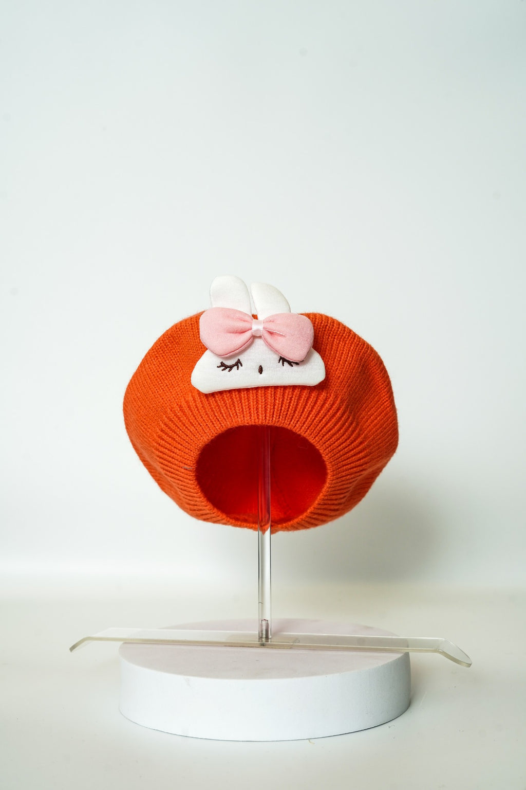 Cute Bunny Knit Beret for Kids