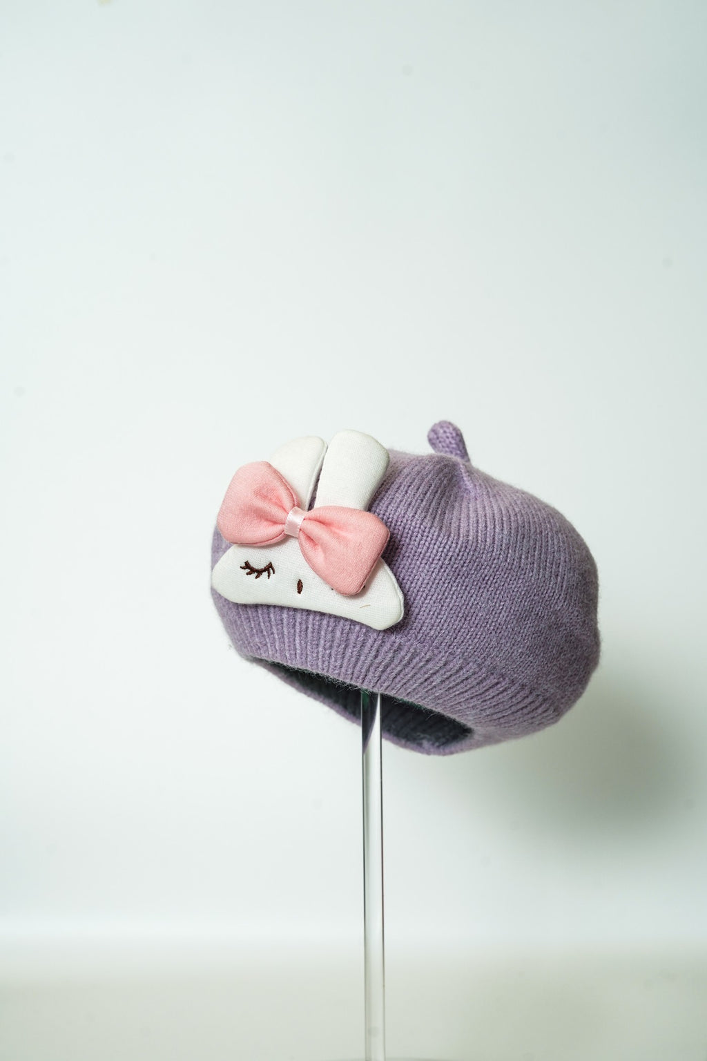Cute Bunny Knit Beret for Kids