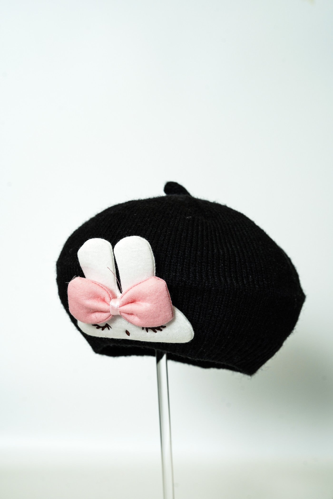 Cute Bunny Knit Beret for Kids