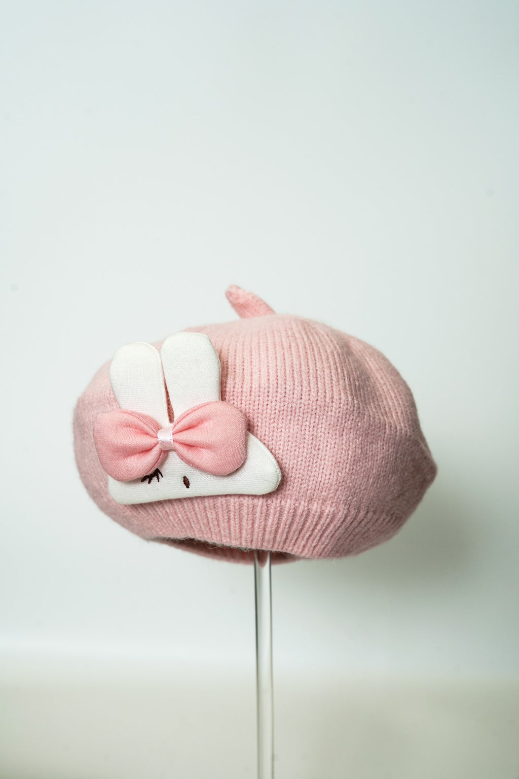 Cute Bunny Knit Beret for Kids
