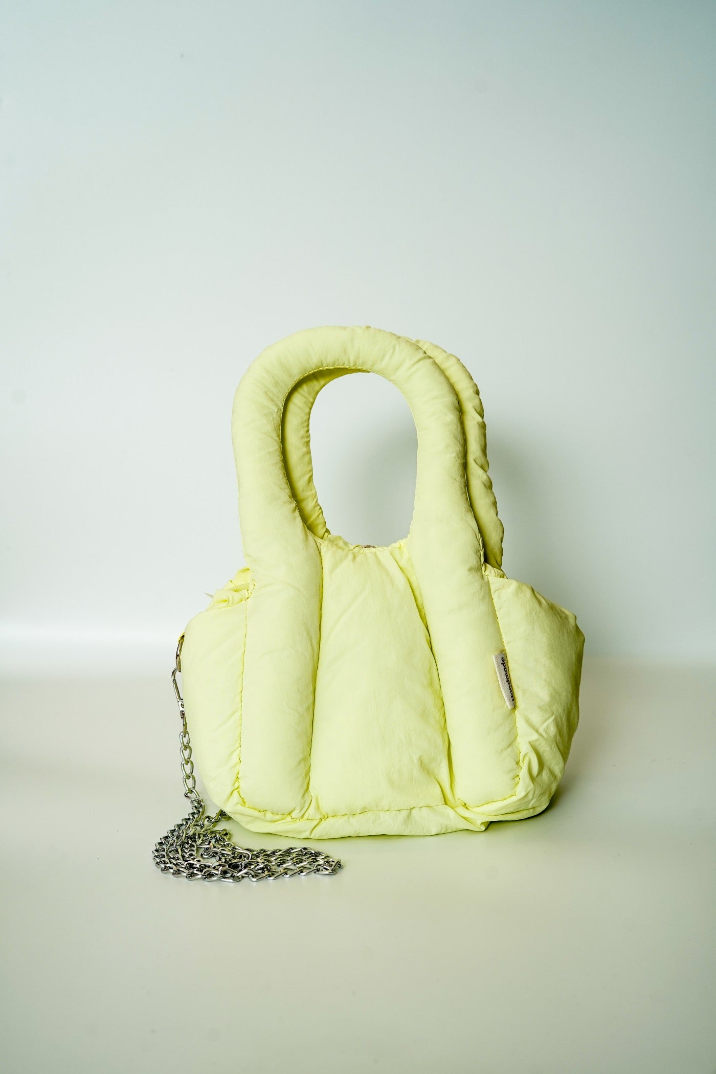 Padded Mini Tote Bag with Chain Strap