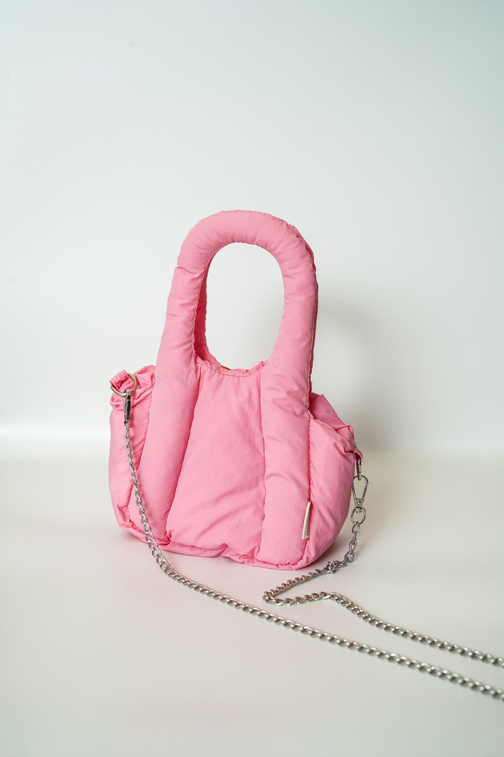 Padded Mini Tote Bag with Chain Strap
