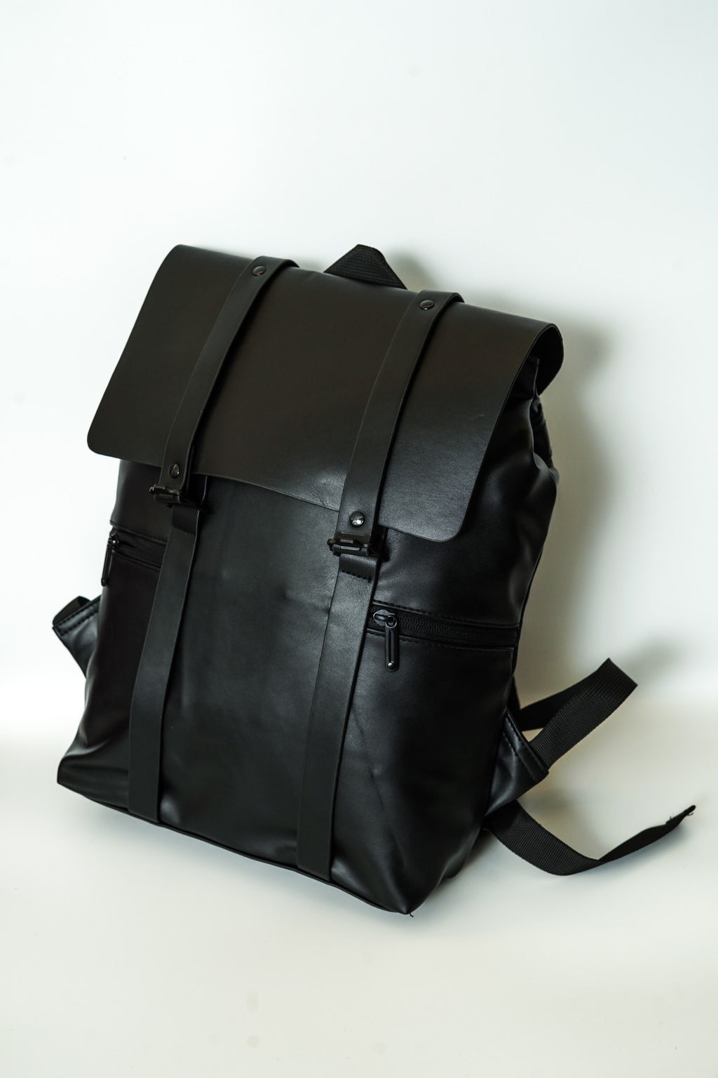 Minimal Flap Backpack with Adjustable Straps