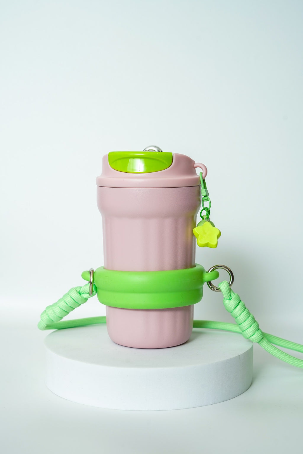 Water Bottle with Charm & Sling