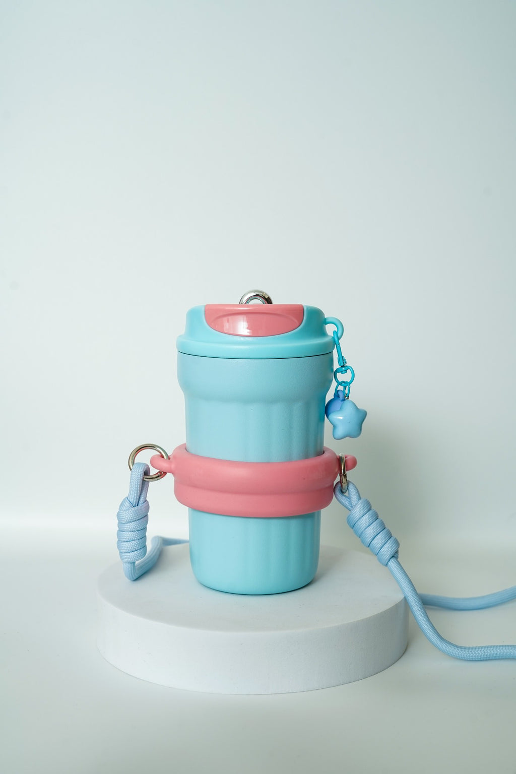 Water Bottle with Charm & Sling