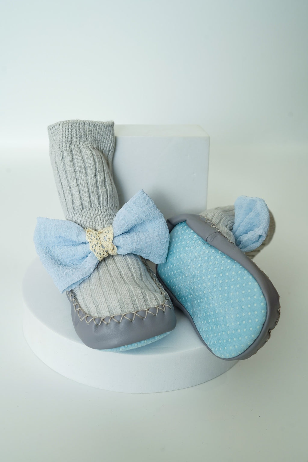 Baby Girl Bow Sock Shoes
