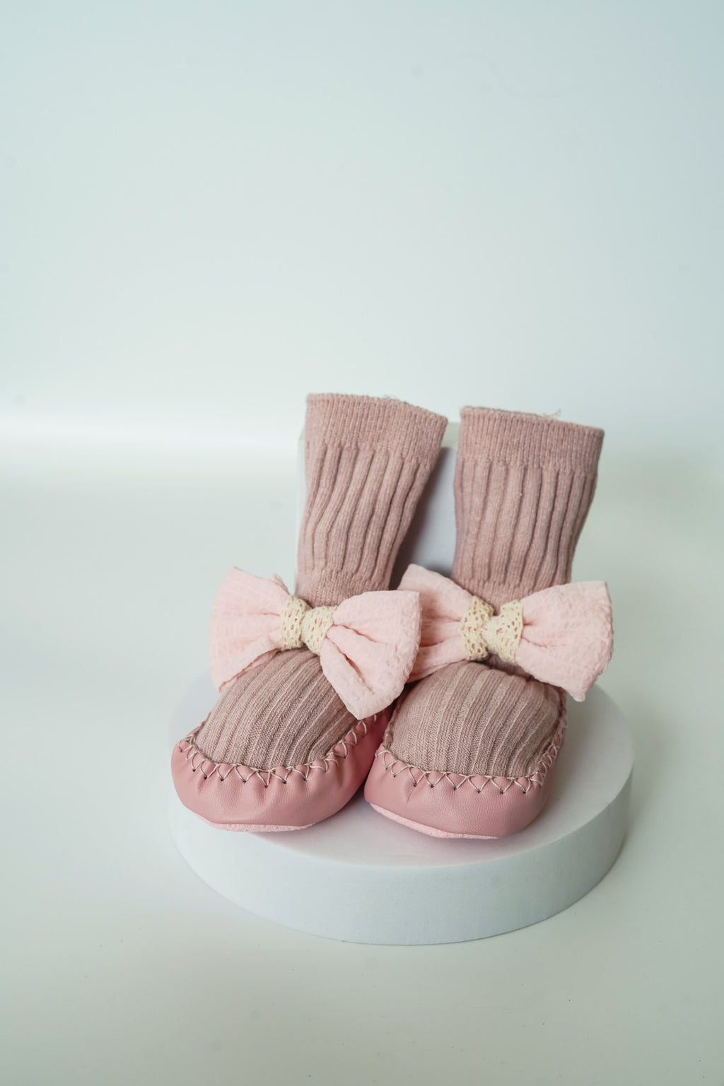 Baby Girl Bow Sock Shoes