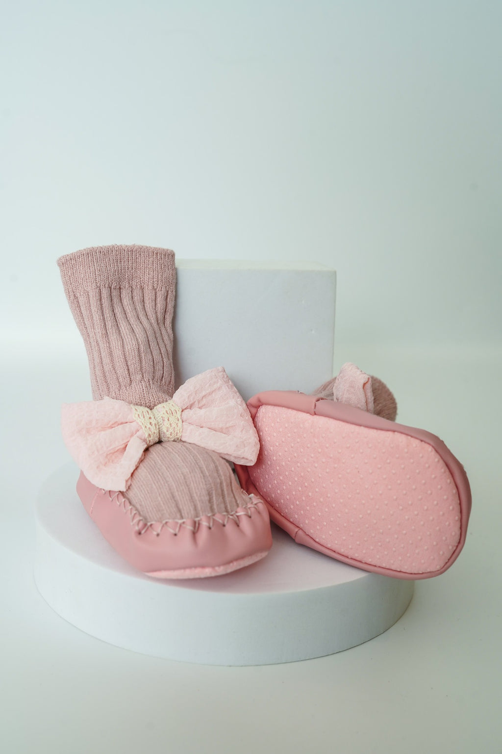 Baby Girl Bow Sock Shoes