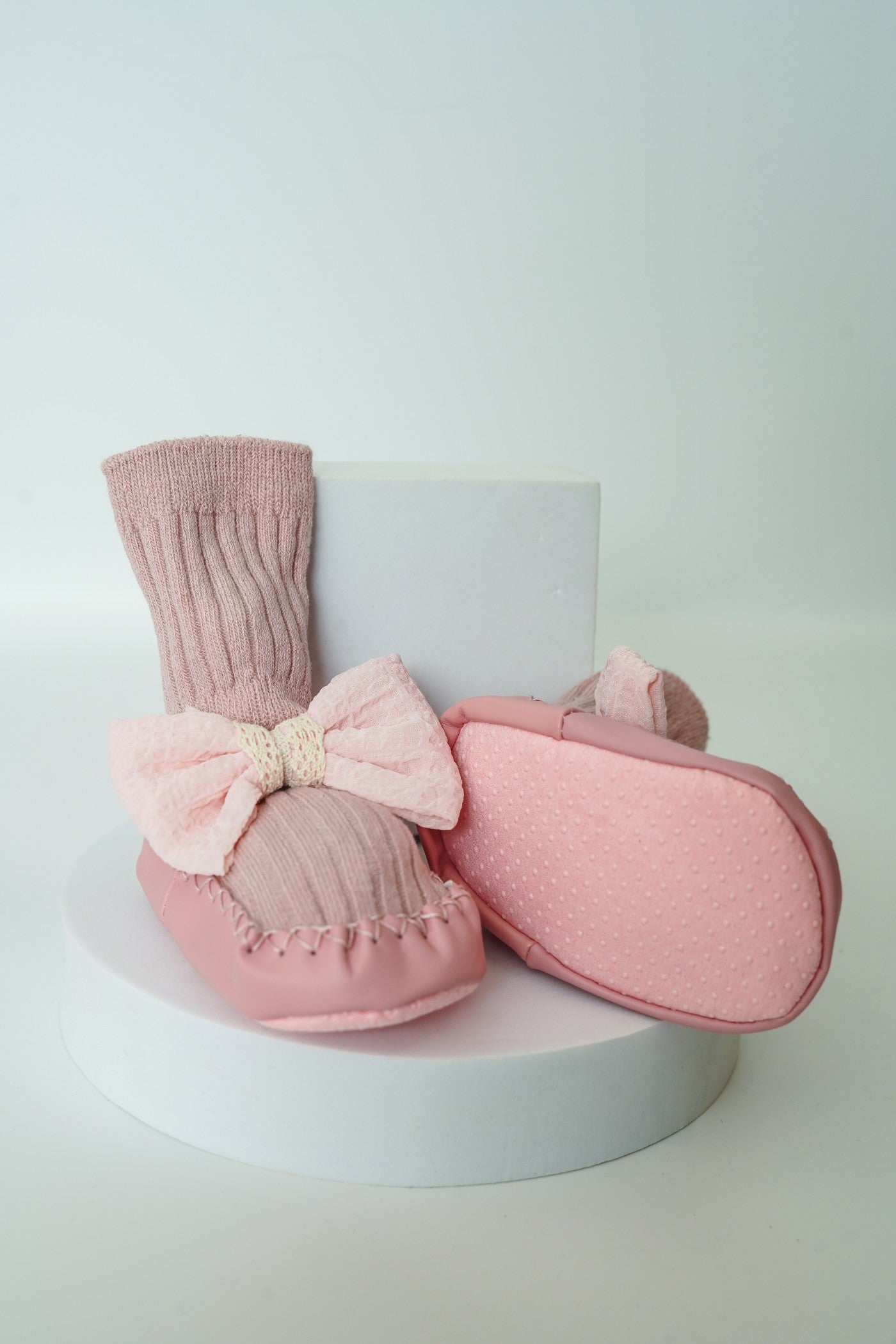 Baby Girl Bow Sock Shoes