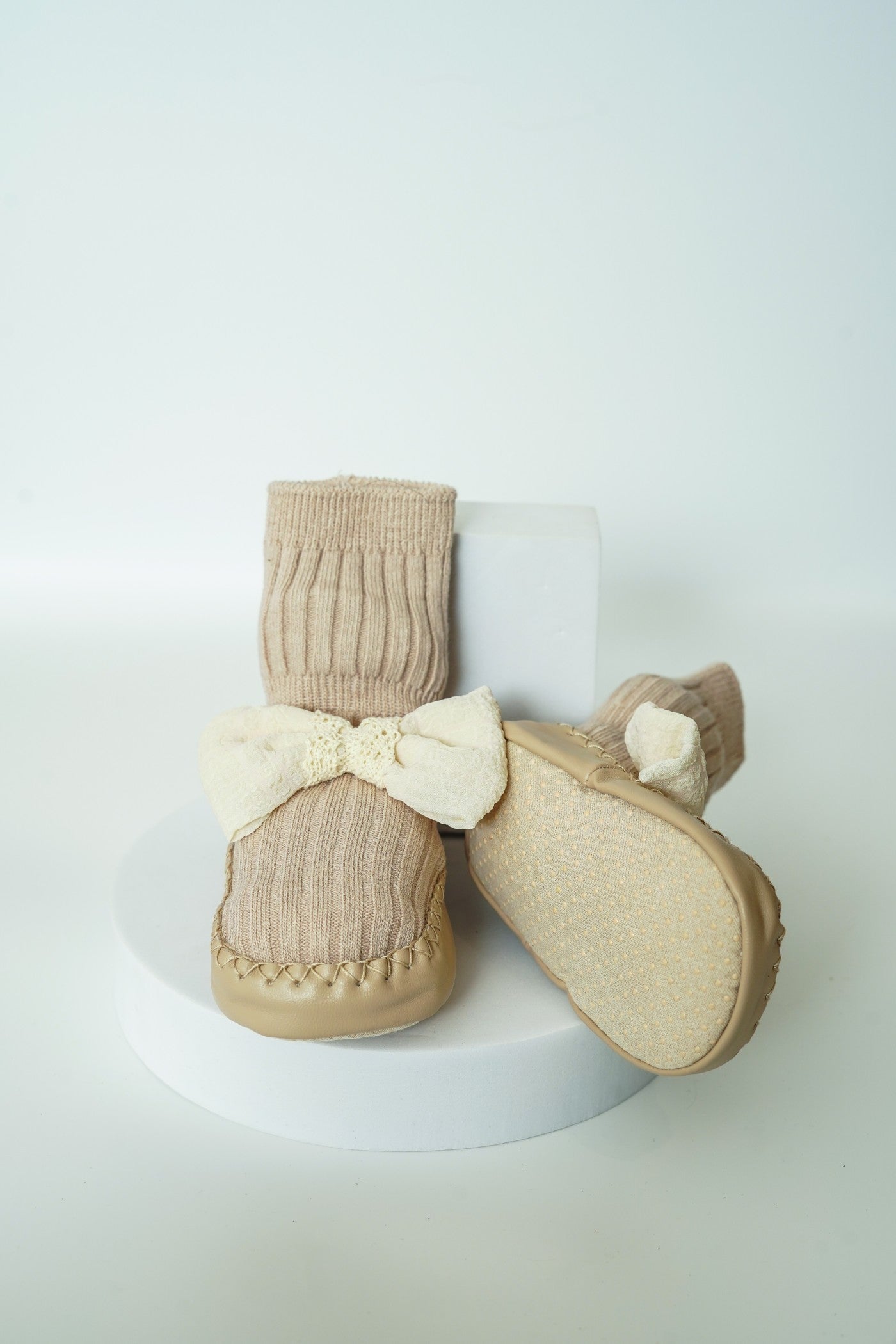 Baby Girl Bow Sock Shoes