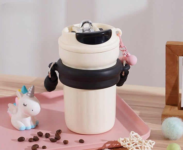 Water Bottle with Charm & Sling