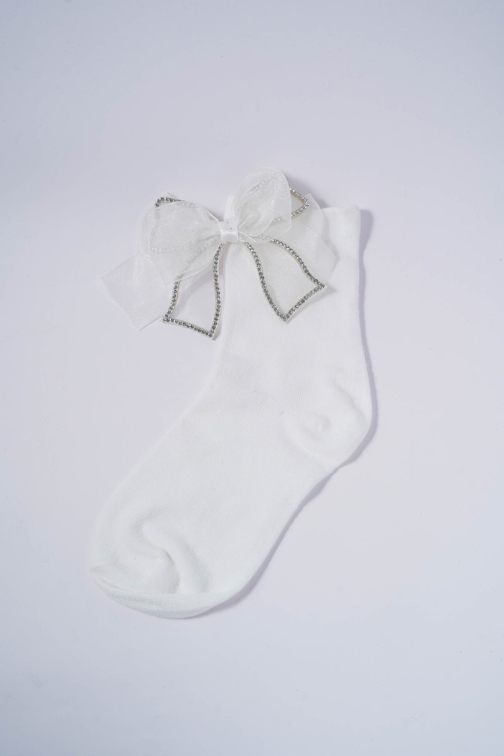 Girls White Ankle Socks