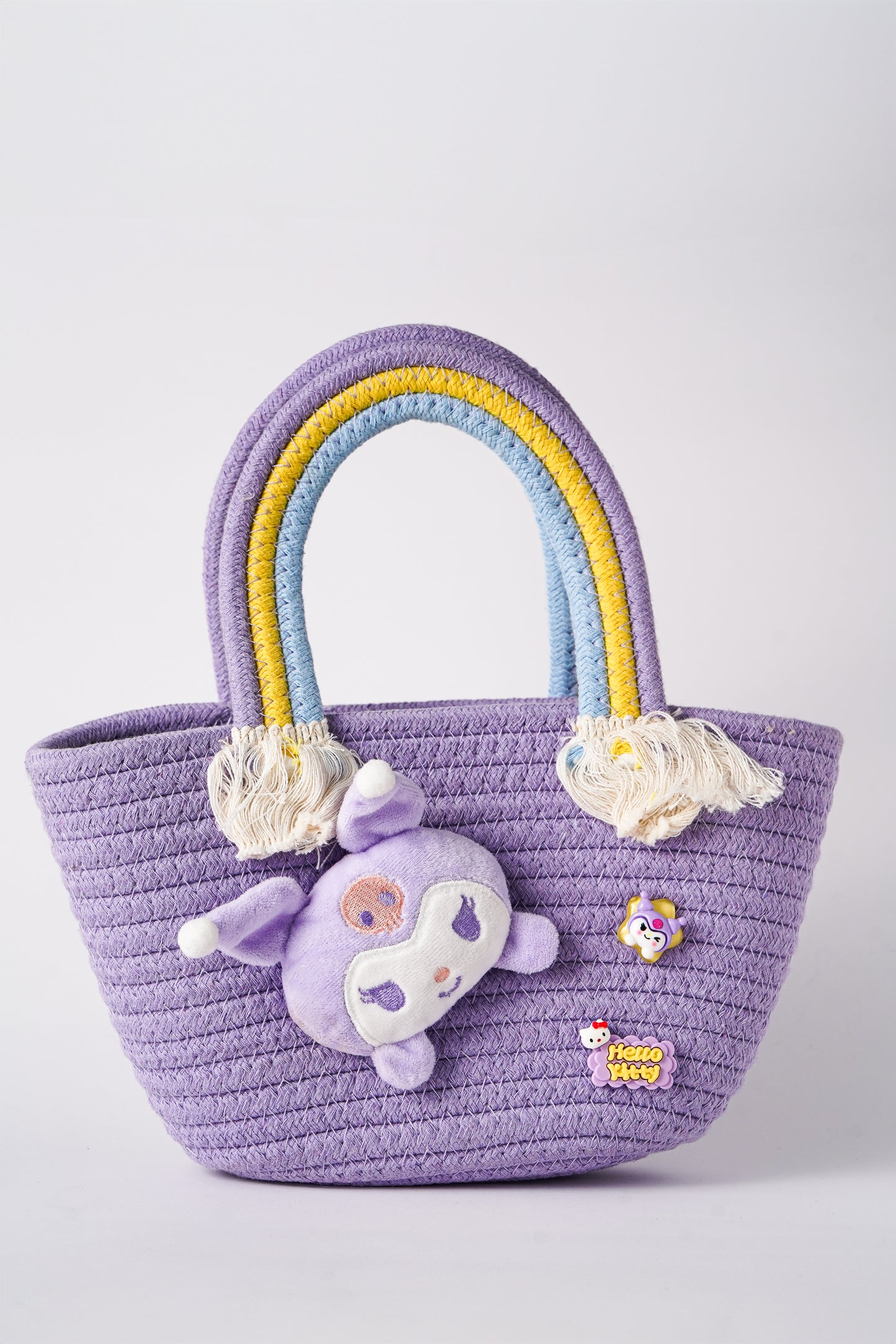 Woven tote basket