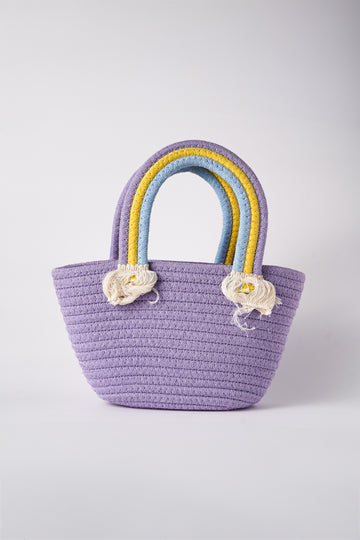 Woven tote basket