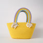 Woven tote basket