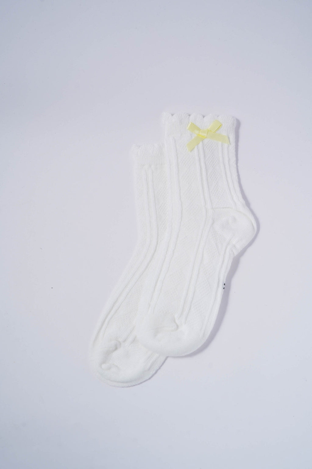 Kids Socks with Yellow Bow