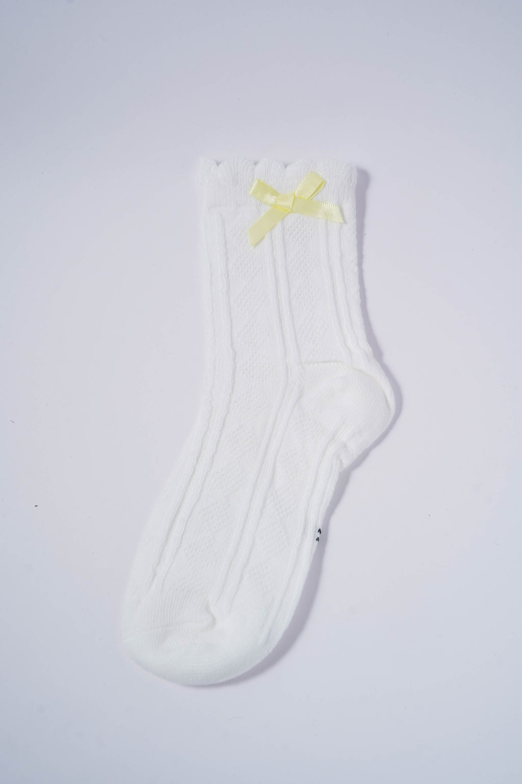 Kids Socks with Yellow Bow