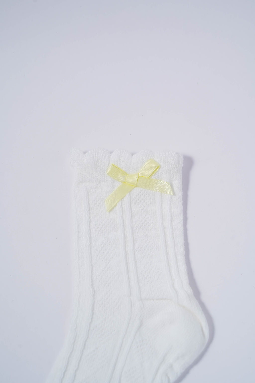 Kids Socks with Yellow Bow