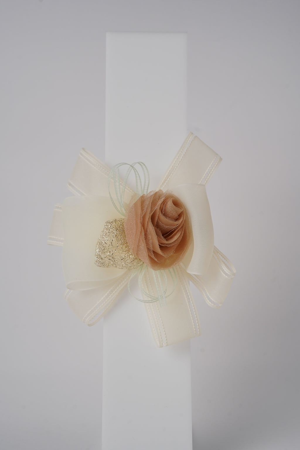 Floral Alligator Clip with Ribbon Bow Stylish Hair Accessory for Girls