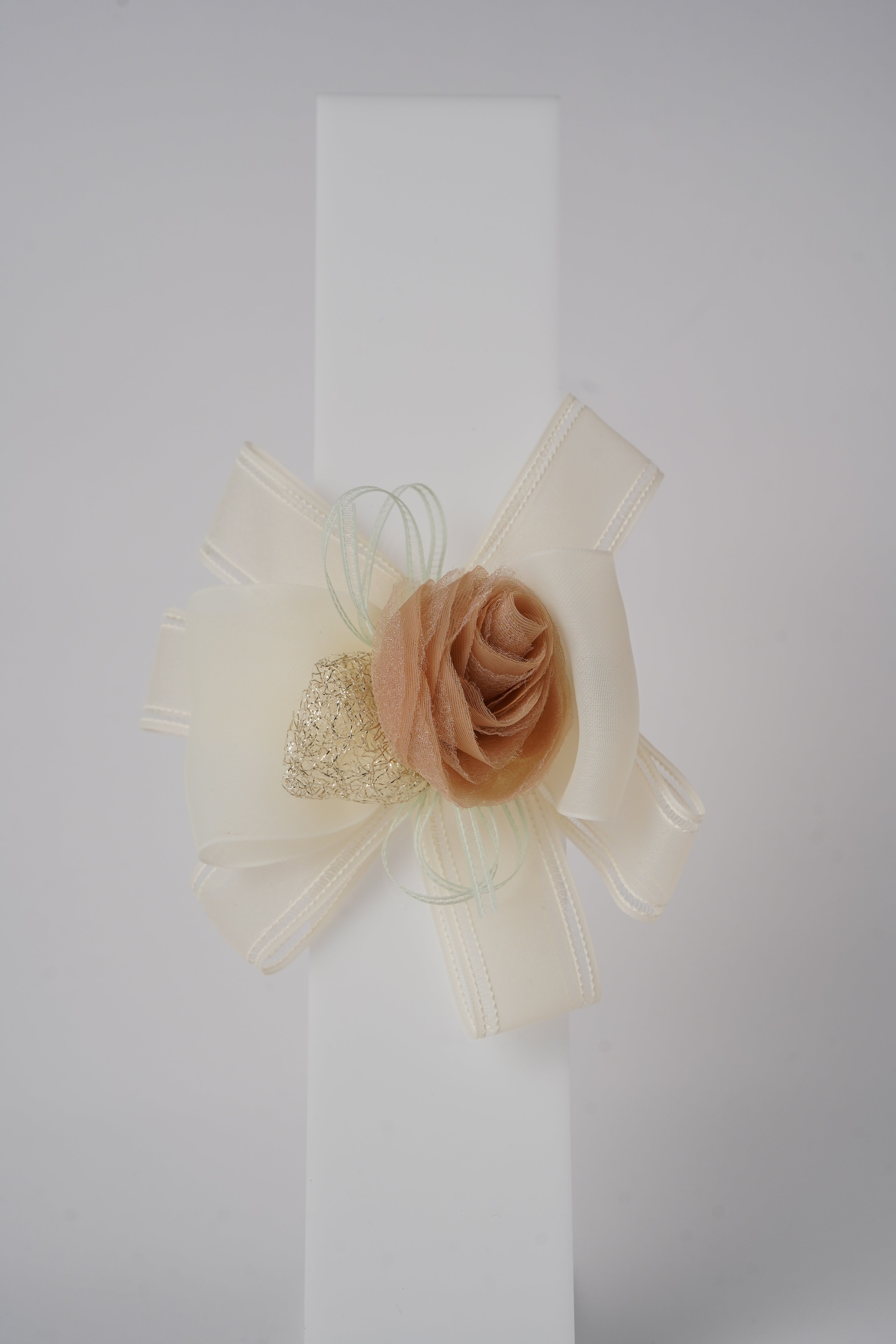 Floral Alligator Clip with Ribbon Bow Stylish Hair Accessory for Girls