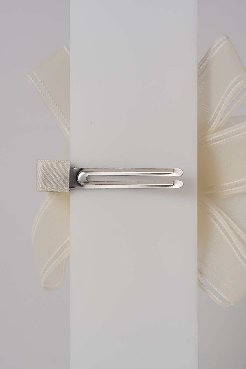 Floral Alligator Clip with Ribbon Bow Stylish Hair Accessory for Girls