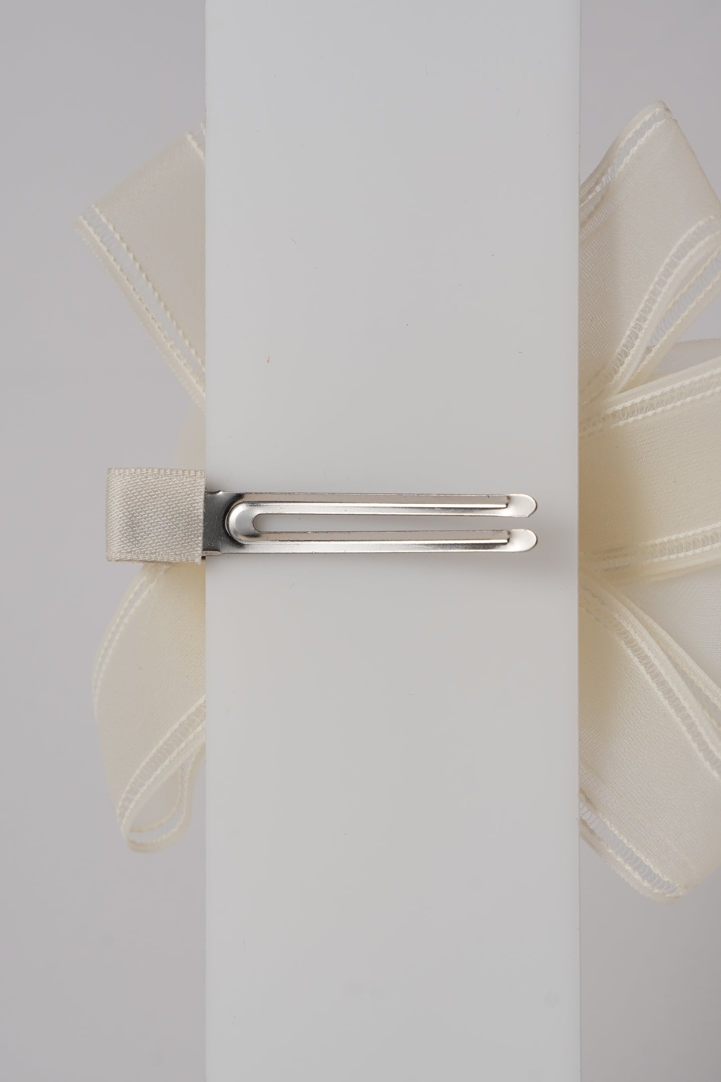 Floral Alligator Clip with Ribbon Bow Stylish Hair Accessory for Girls