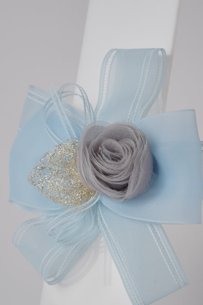 Floral Alligator Clip with Ribbon Bow Stylish Hair Accessory for Girls