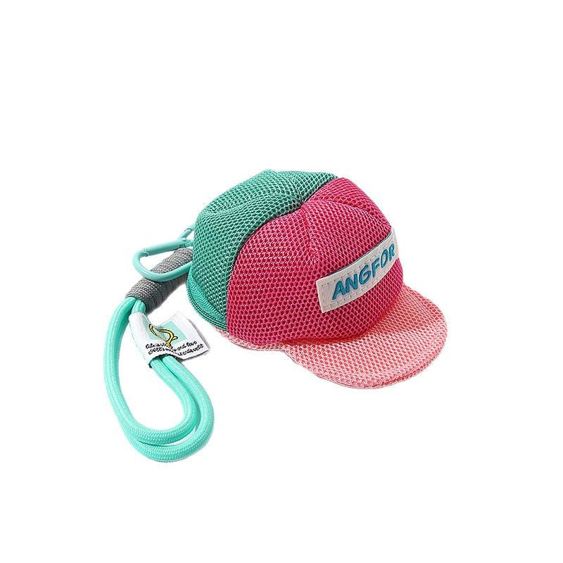 Mini Cap Coin Pouch Keychain – Colorful Gen-Z Mesh Hat Mini Bag