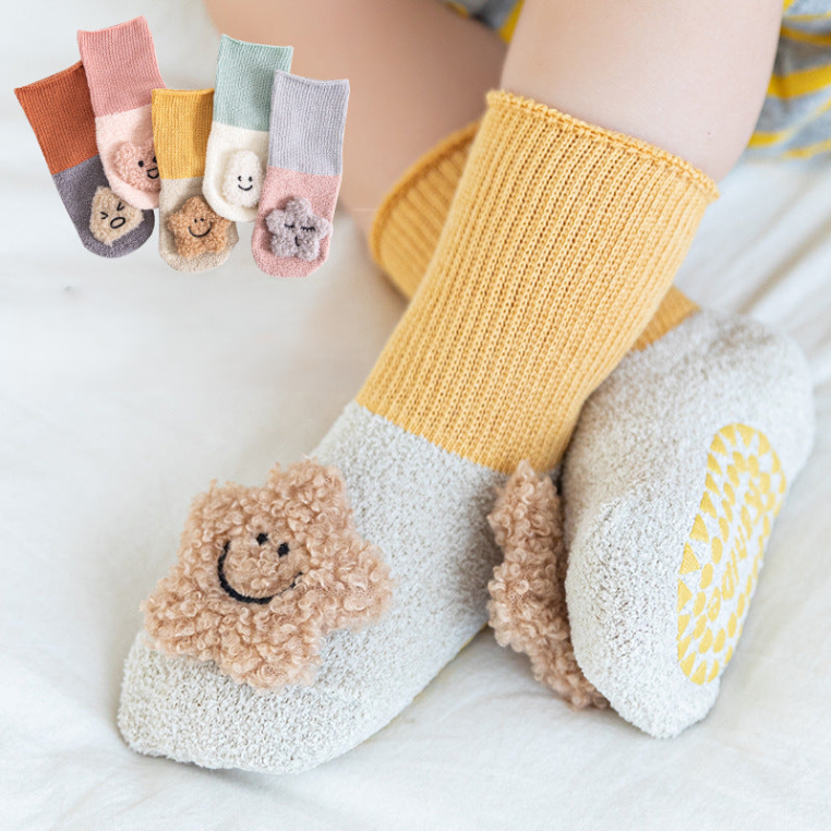 Soft Plush Anti-Slip Baby Socks Set