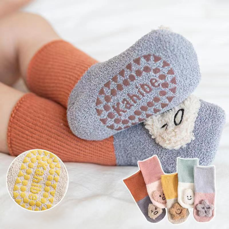 Soft Plush Anti-Slip Baby Socks Set