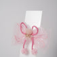 Glitter Bow Hair Clip with Pink Teddy & Pom-Poms Cute Party Hair Accessory for Girls