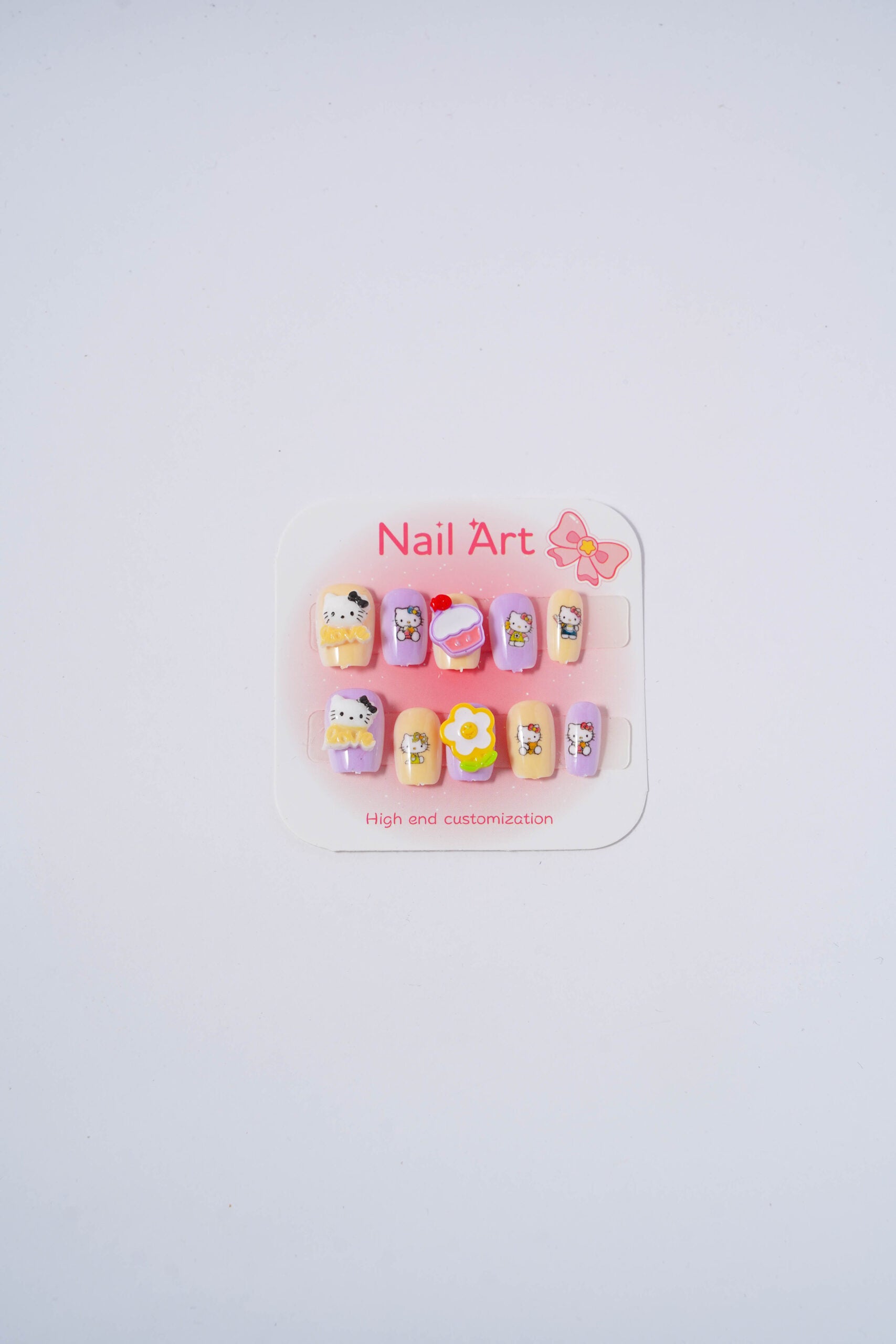 Hello Kitty candy flower Nails