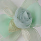 Floral Alligator Clip with Ribbon Bow Stylish Hair Accessory for Girls