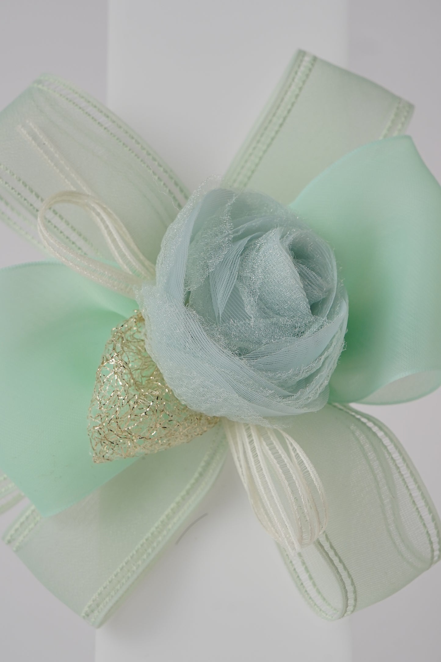 Floral Alligator Clip with Ribbon Bow Stylish Hair Accessory for Girls