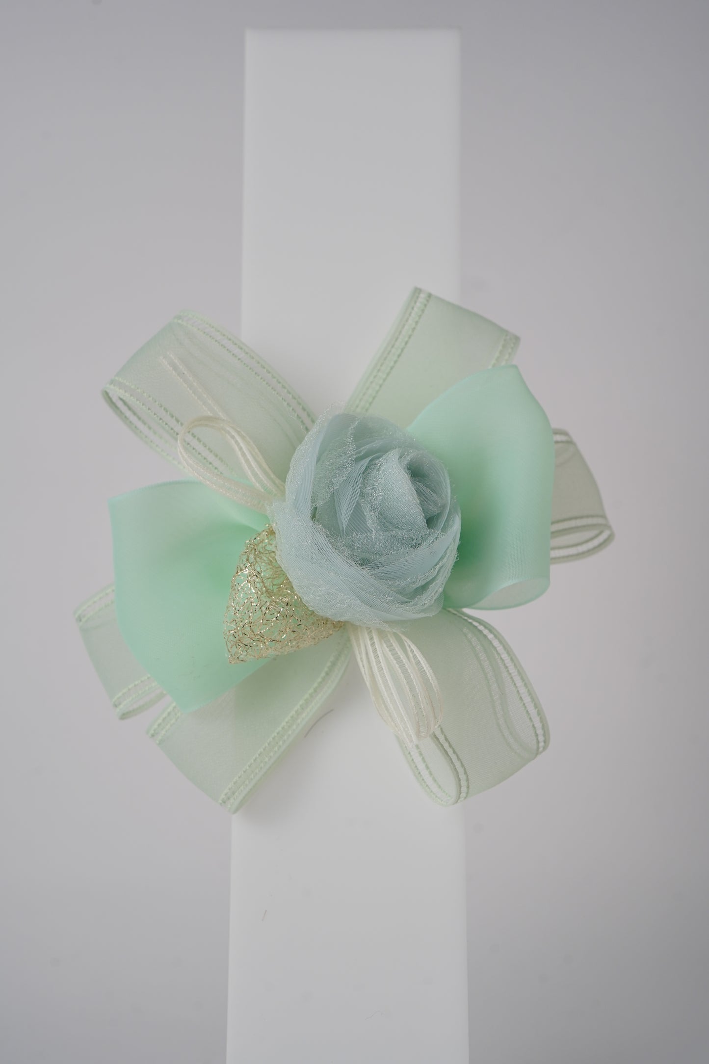 Floral Alligator Clip with Ribbon Bow Stylish Hair Accessory for Girls