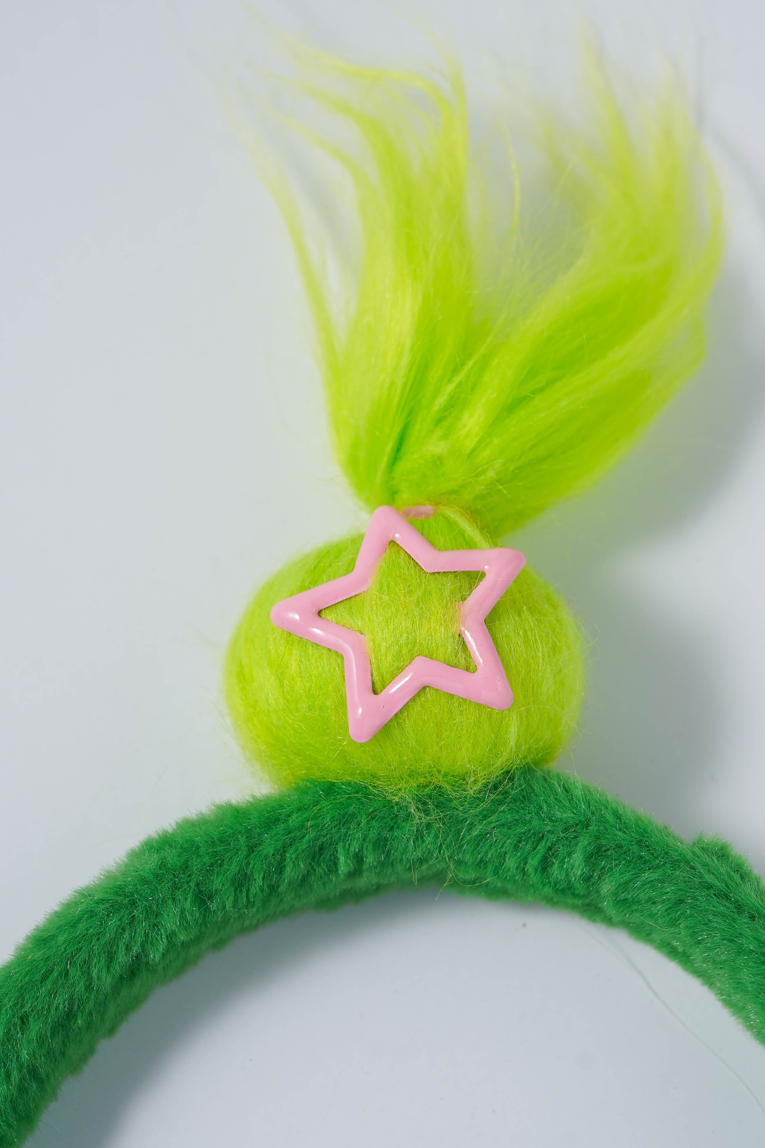 Furry Monster Fun & Fluffy Headband with Star & Eyes