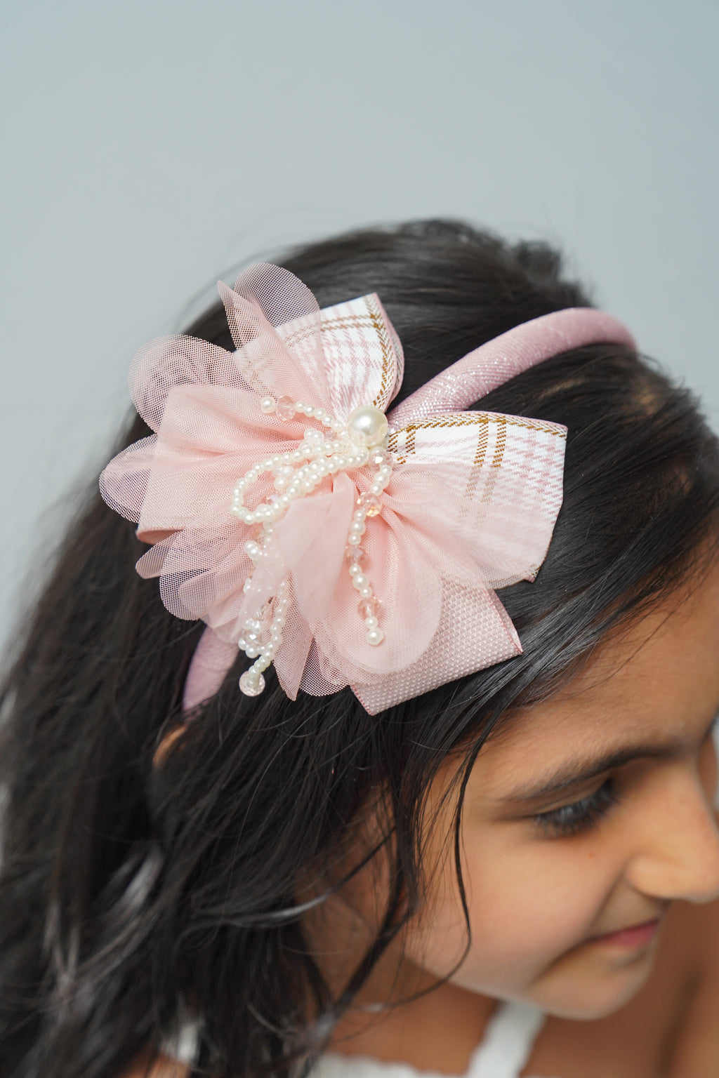 Plaid Bow Hairband