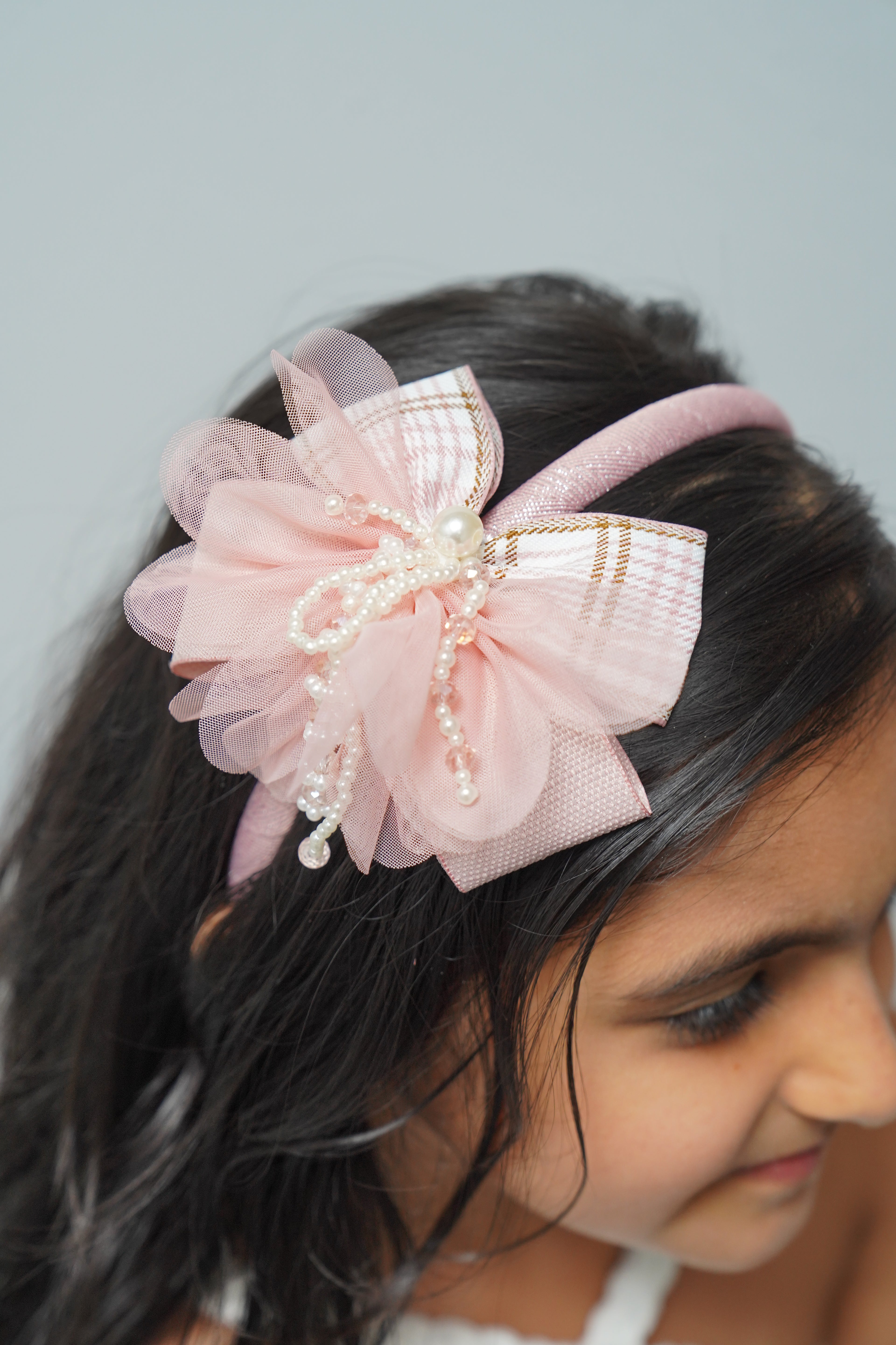 Plaid Bow Hairband