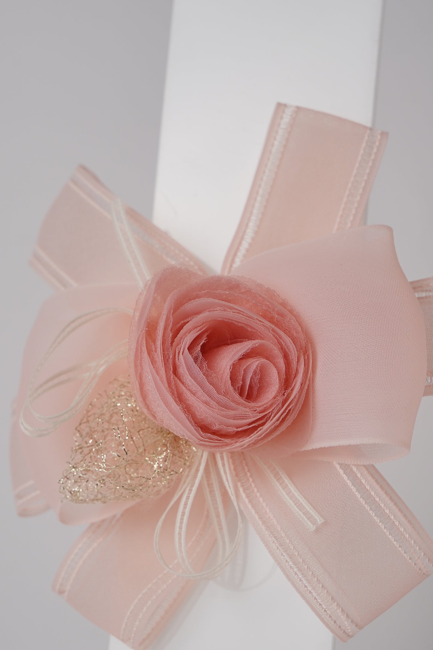 Floral Alligator Clip with Ribbon Bow Stylish Hair Accessory for Girls