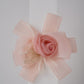Floral Alligator Clip with Ribbon Bow Stylish Hair Accessory for Girls